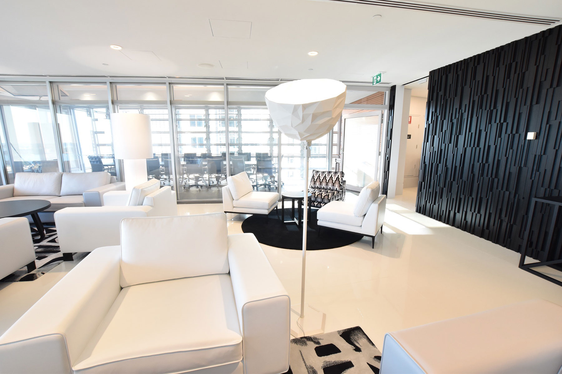 sydney commercial interior design concierge lounge